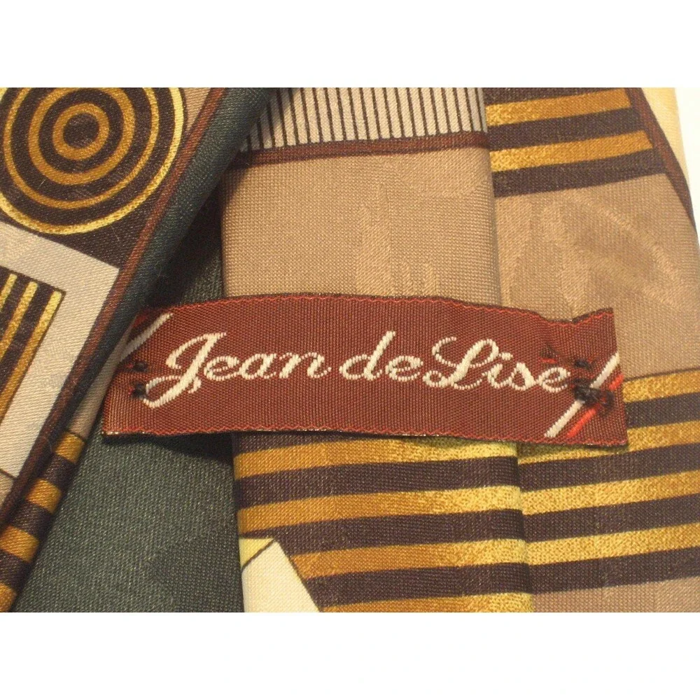 Jean de Lise 100% Microfibre Abstract Design Necktie